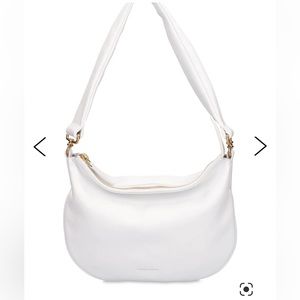 Mansur Gavriel white leather swing bag NWT